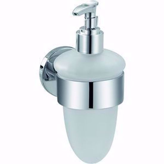 Distributeur de savon TACO, verre mat, chromé