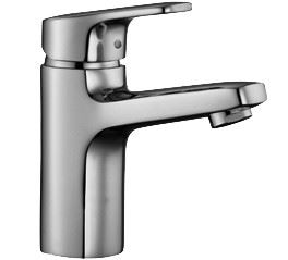 Mélangeur de lavabo POLIS S 110 mm, goulot fixe sans vidage, groupe acoustique I, chromé