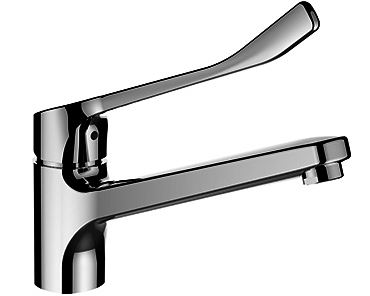 Mélangeur d'évier CITYPRO SK LIBERTY S 225 mm, goulot orientable 160°, débit 12,7 l/min groupe acoustique I, CHROME