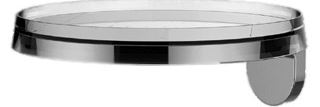 Tablette KARTELL D 18,5 cm, matière synthétique fixation chromée