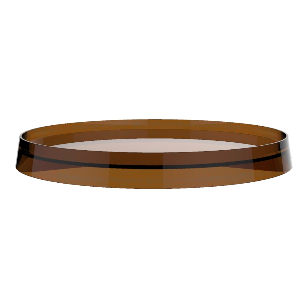 Tablette en matière synthétique KARTELL, D 183 mm pour tablette 516 185 porte-papier 516 191 et mélangeurs 722 131-134/158, Ambre
