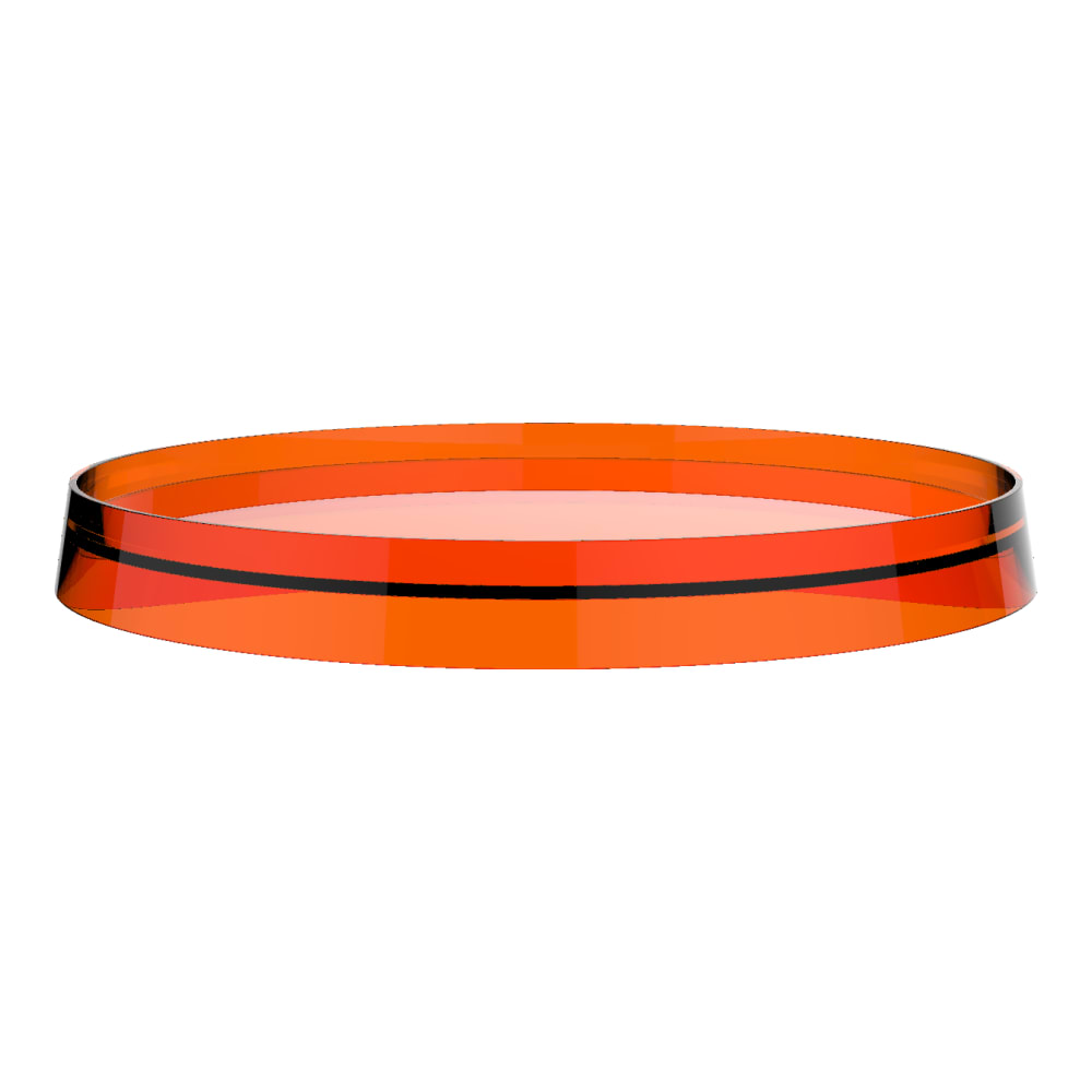 Tablette en matière synthétique KARTELL, D 275 mm pour mélangeur de bain à pose libre 722 108, Orange tangerine