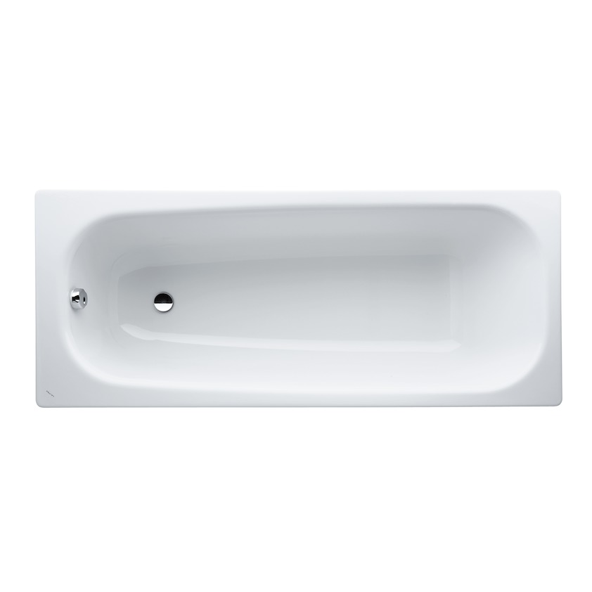 Baignoire MODERO 160 x 70 x 39,5 cm, acier isolation phonique, standard, blanc