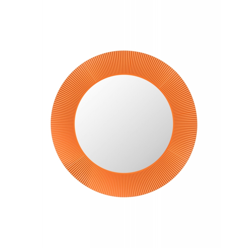 Miroir KARTELL D 78 cm, avec cadre, sans éclairage, couleur orange