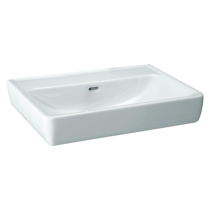 Lavabo PANCA 60 x 48 cm, céramique, avec trop-plein, 1 trou robin., standard, blanc