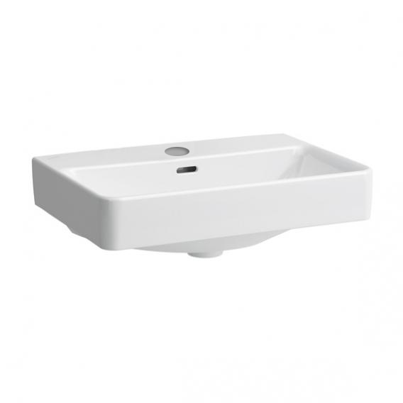 Lavabo PRO S COMPACT 55 x 38 cm, céramique pour meuble suspendu avec trop-plein, 1 trou robin., standard, blanc