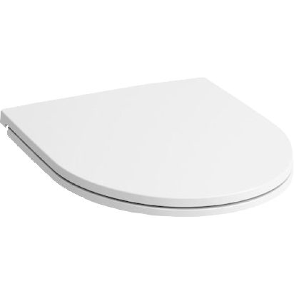Siège de WC MODERO SLIM avec couvercle, amovible abaissement automatique, blanc