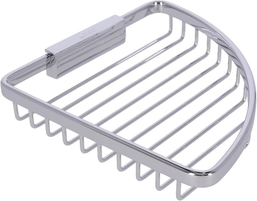 Porte-savon à barrettes d'angle FORIS QUADRI 20x19x4cm, chromé