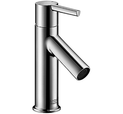 Mélangeur de lavabo STARCK S 86 mm, goulot fixe levier de commande vidage excentrique, débit 5 l/min, groupe acoustique I, chromé
