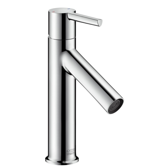 Mélangeur de lavabo STARCK S 103 mm goulot fixe vidage excentrique, débit 5 l/min, groupe acoustique I