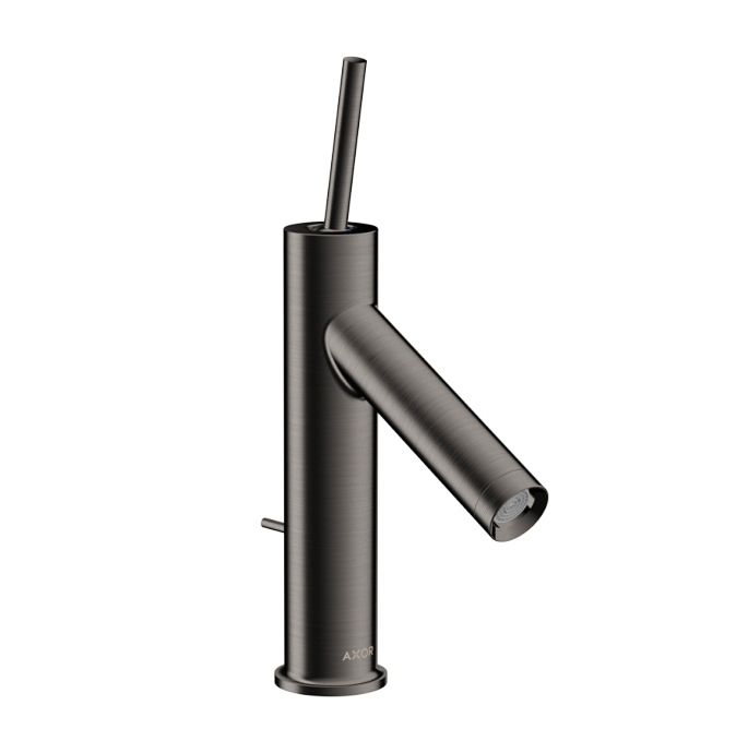 Mélangeur de lavabo STARCK S 112 mm goulot fixe vidage excentrique, débit 5 l/min, groupe acoustique I, chromé noir brossé