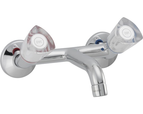 Batterie murale SERO E 153 mm, S 175 mm raccords 1/2" x 1/2" groupe acoustique I, chromeline