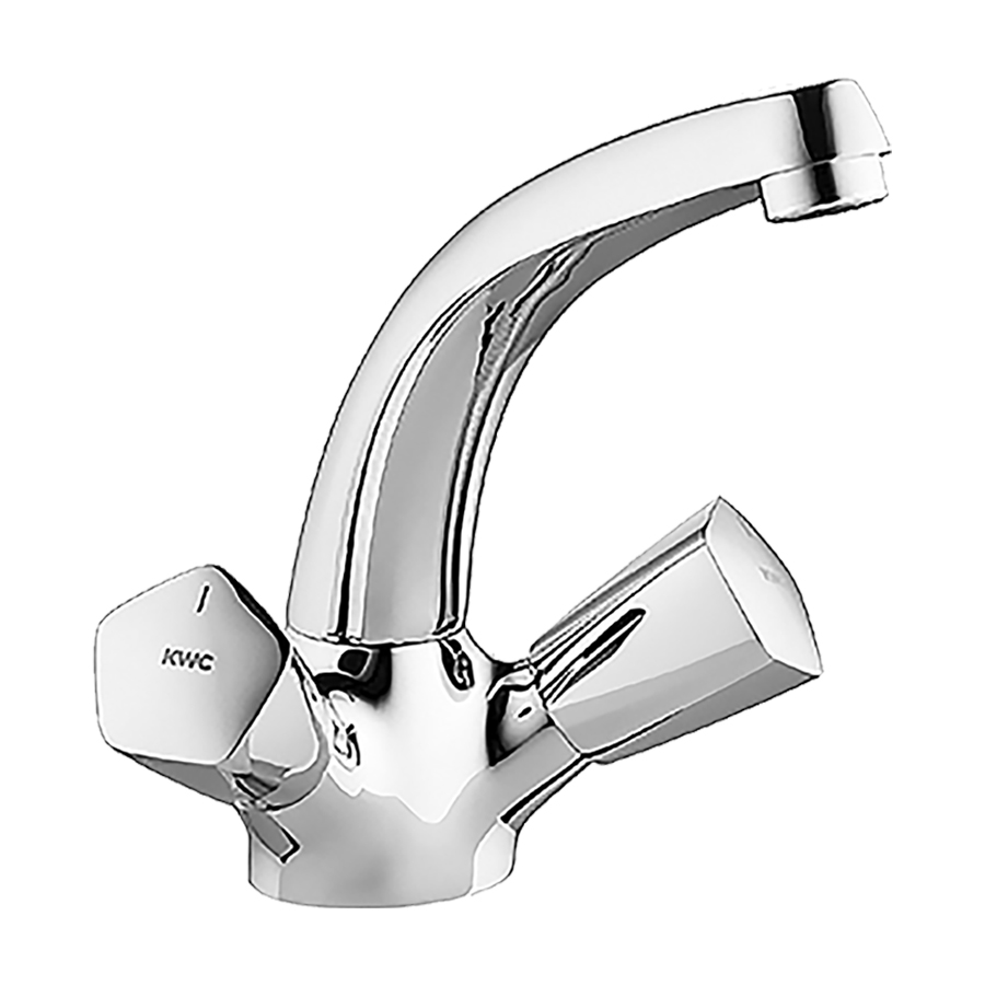 Batterie de lavabo SERO S 150 mm goulot orientable sans vidage groupe acoustique I, chromeline