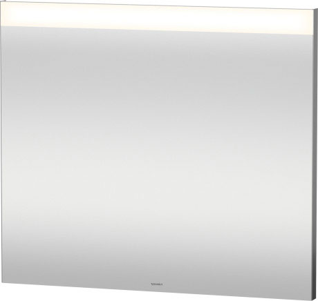 Miroir lumineux GOOD LED 80,0 x 70,0 x 3,5 cm bandeau lumineux en haut interrupteur mural, module LED température couleur 4000 Kelvin, 11 W, IP44++, fixations incluses