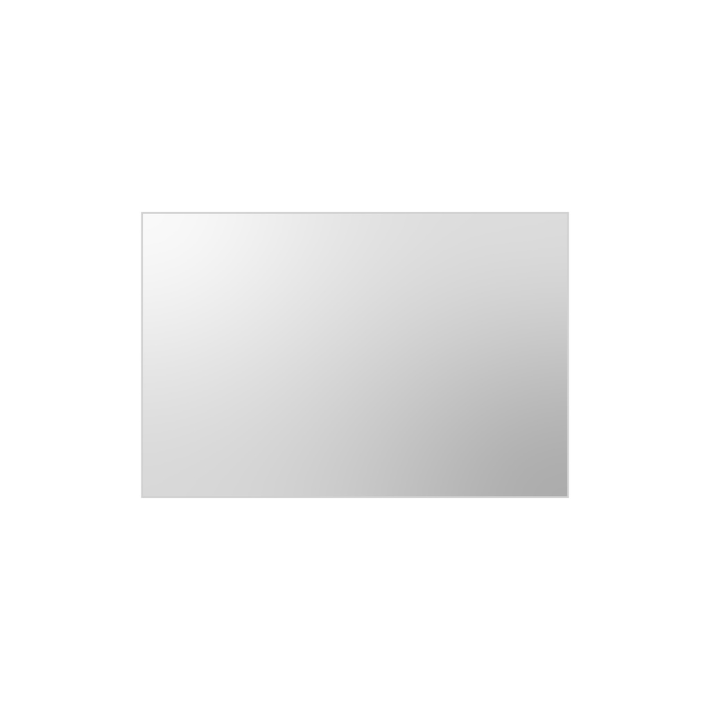 Miroir rectangulaire verre 90 X 60 X 0.5 CM sans fixation 44020097