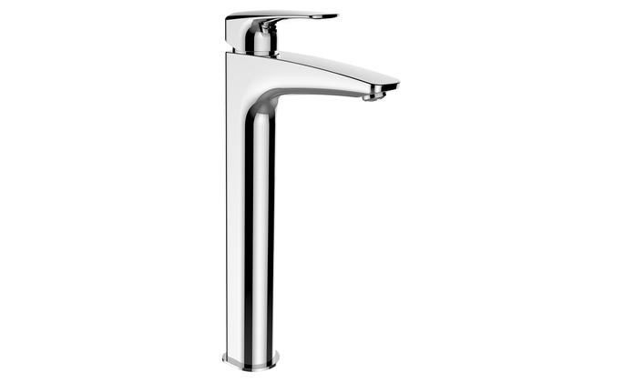 Mélangeur de lavabo LAURUS ECO+, S 130 mm, H 265, goulot fixe sans vidage, groupe acoustique I, chromé
