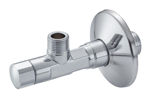 [1614C0405] Robinet de réglage 1/2", 45 mm, rosace, sans raccord de serrage, groupe acoustique I, chromé