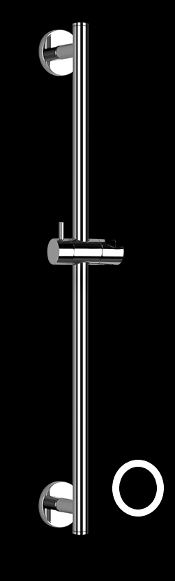 Glissière EMPORIO 60 cm, avec support à rotule, groupe acoustique 1, 299 noir XL