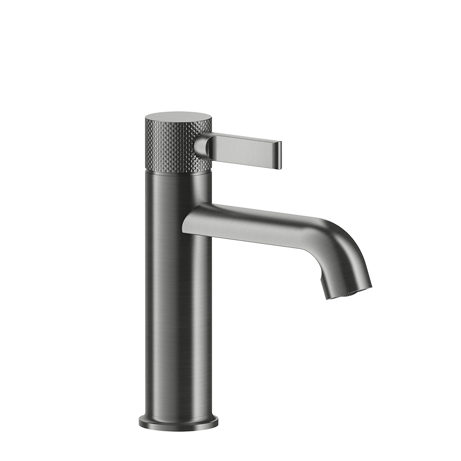 Mélangeur de lavabo INCISO, S 135 mm, goulot fixe sans vidage, tuyaux de raccordement flexibles 3/8", groupe acoustique NT, chromé
