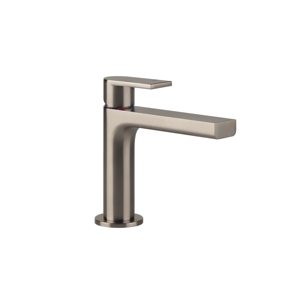 Mélangeur de lavabo VIA MANZONI S 128 mm, goulot fixe sans vidage, tuyaux de raccordement flexibles 3/8", groupe acoustique I, débit 5 l/min, 149 Finox