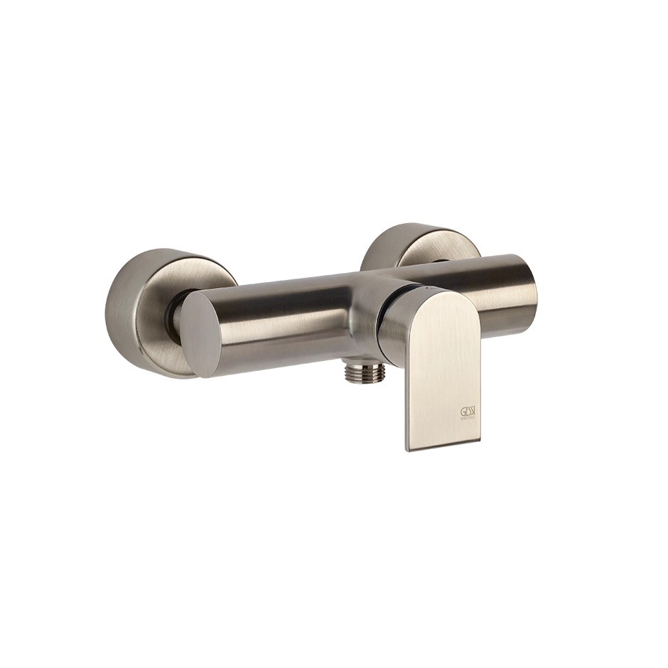 Mélangeur de douche VIA MANZONI E 150 mm, avec raccords excentriques 1/2 X 1/2, sans tuyau de douche et douchette, groupe acoustique II, débit 27 l/min, 149 Finox