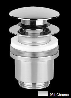 Vidage automatique Diam. 63 mm, capuchon Diam. 64.5 mm, EMPORIO, "Stop&Go", sans trop-plein, G 1-1/4", chromé