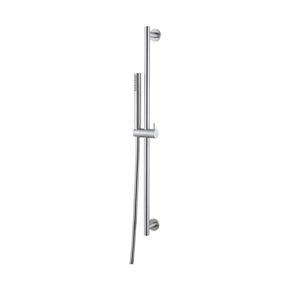 Glissière de douche 74.5 cm X-STEEL 316, inclus flexible 150 cm et douchette à main, acier inox