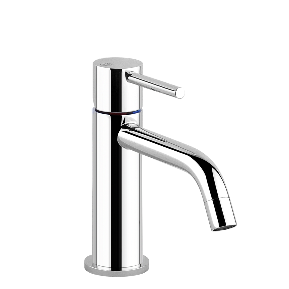 Mélangeur de lavabo VIA TORTONA S 127 mm, goulot fixe sans vidage, tuyaux de raccordement flexibles 3/8", groupe acoustique I, débit 5 l/min, chromé