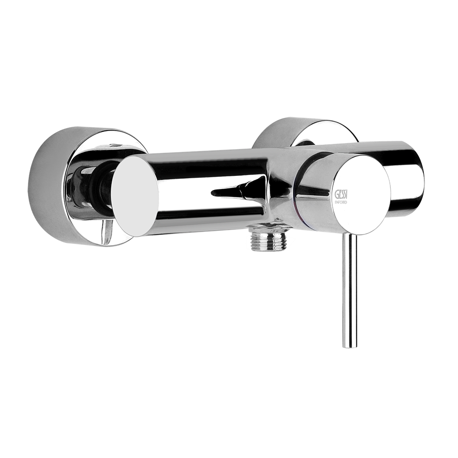 Mélangeur de douche VIA TORTONA E 150 mm, avec raccords excentriques 1/2 X 1/2, sans tuyau de douche et douchette, groupe acoustique II, débit 31 l/min, chromé