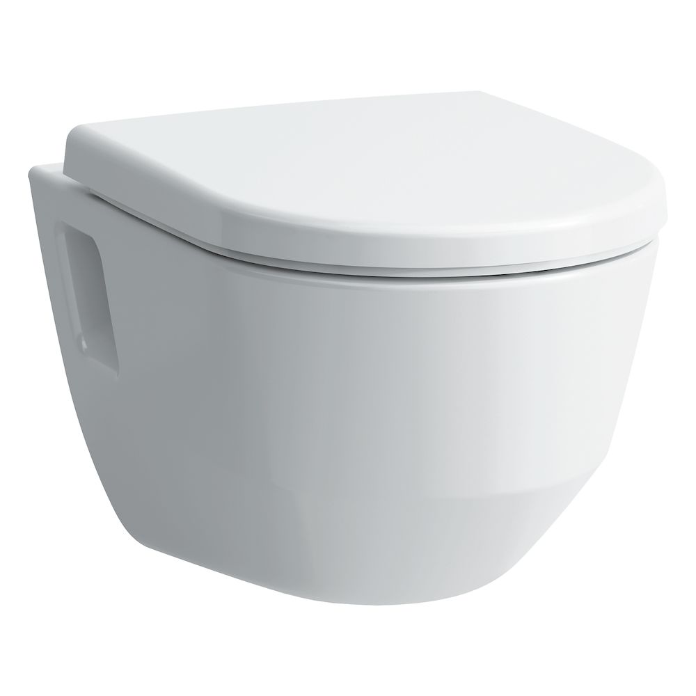 Cuvette murale PANCA UP rimless, céramique pour chasse d'eau à encastrer avec fixation de niche latéral, standard, blanc