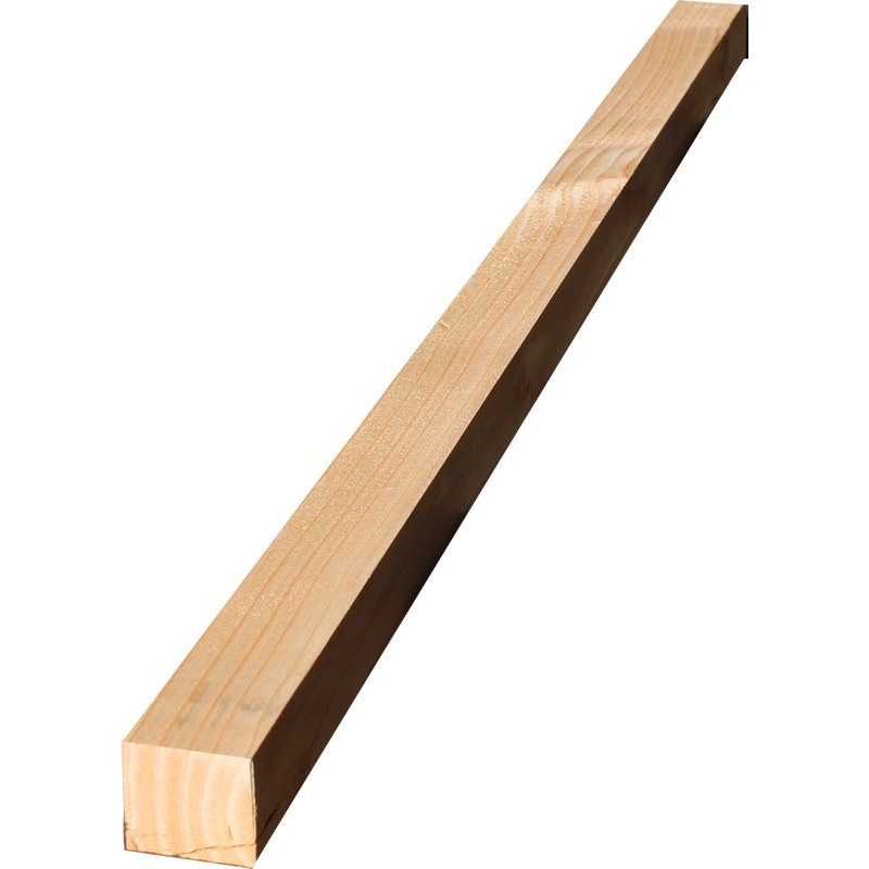Carrelets Aboutés Epicéa rabotés 4 faces Bois CH - Section : 25 x 55 mm - Longueur : 5 ml