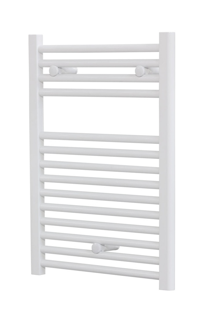 Radiateur sèche-serviettes SAMI Droit, H 69 x L 50 cm, 300 W, électrique, thermostat SMART Plus, blanc
