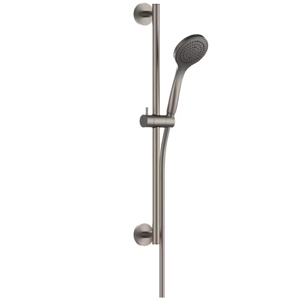 Glissière de douche 60 cm EMPORIO, rosace ronde, inclus flexible 150 cm et douchette à main 1 jet, 149 Finox