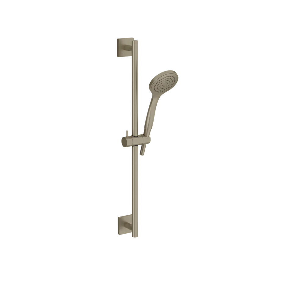 Glissière de douche 60 cm EMPORIO, rosace carrée, inclus flexible 150 cm et douchette à main 1 jet, 149 Finox
