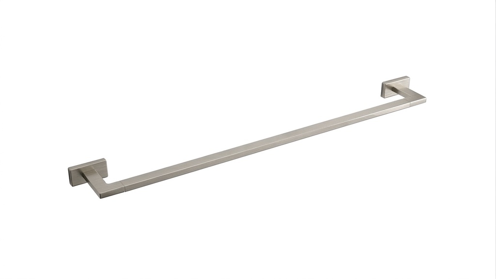 Barre à linge LEO entraxe 80 cm, nickel brossé
