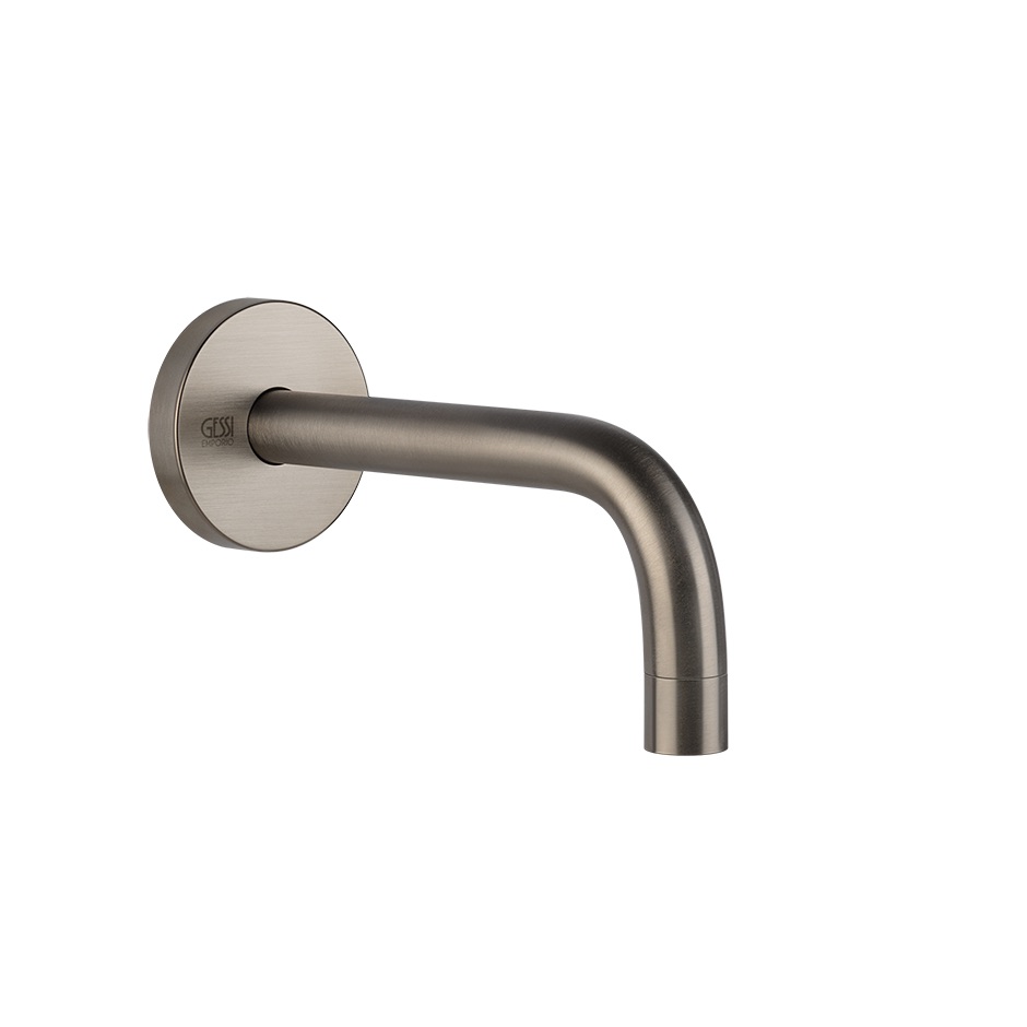 Bec de lavabo mural VIA TORTONA, S 166 mm, avec rosace, groupe acoustique I,  débit 5 l/min, 149 Finox