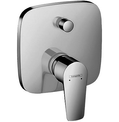 Mélangeur de bain TALIS E UP set de montage final 15,5 x 15,5 cm, sans corps à encastrer Nr. 1800180, groupe acoustique I, classe énergétique D, chromé