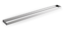 Barre modulaire ISOLA L - 600 mm, acier inoxydable brossé