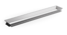 Module porte serviette ISOLA L - 800 mm, acier inoxydable brossé