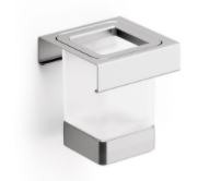 Module porte-verre ISOLA L - 100 mm, acier inoxydable brossé