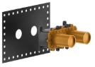 Partie encastrée pour mitigeur lavabo mural 54083/54086. Pour installation sur placoplâtre kit de fixation 29491.