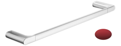Barre à linge MILAN 84 cm, entraxe 80 cm, nickel brossé