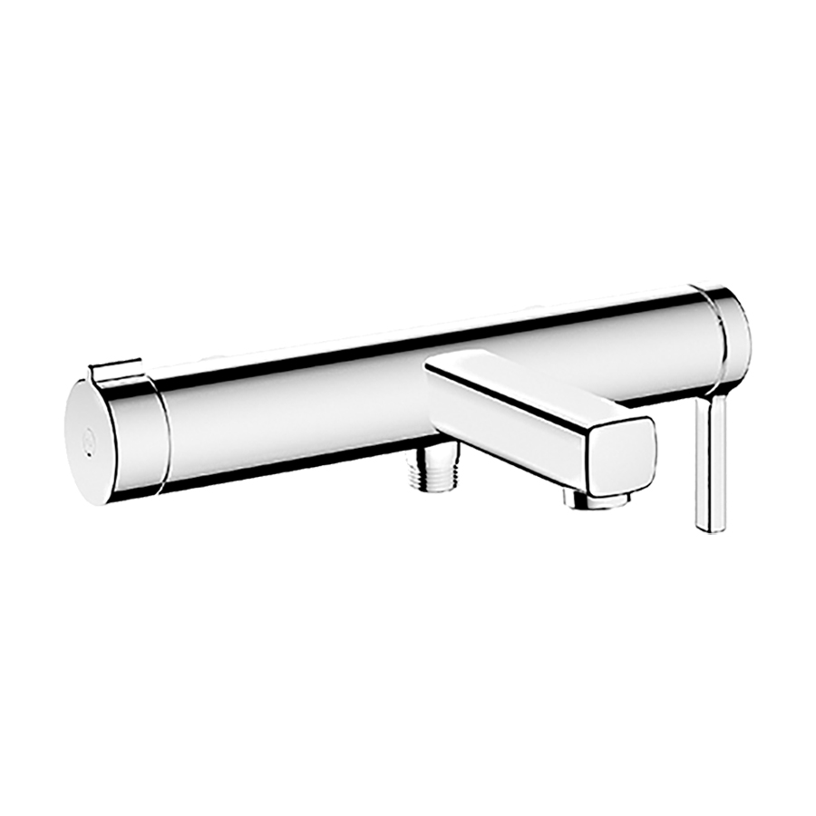 Mélangeur de bain AVA 2.0 E 153 mm, nu, chromeline