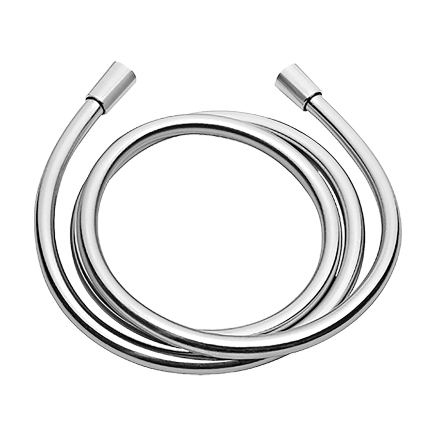 Tuyau de douche 150 cm, 1/2", métallique, acier inoxydable brossé