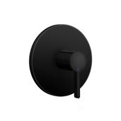 Mélangeur de douche BELLA UP set de montage final, plaque de recouvrement D 17 cm sans corps à encastrer Nr. 39.999.900.931 / 39.999.910.931, groupe acoustique I, noir mat