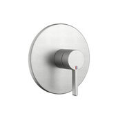 Mélangeur de douche BELLA UP set de montage final, plaque de recouvrement D 17 cm sans corps à encastrer Nr. 39.999.900.931 / 39.999.910.931, groupe acoustique I, acier inoxydable brossé