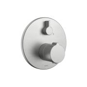 Mélangeur bain BELLA THERM UP set de montage final, inverseur, plaque de recouvrement D 17 cm, sans corps à encastrer Nr. 39.999.900.931 / 39.999.910.931, acier inoxydable brossé 
