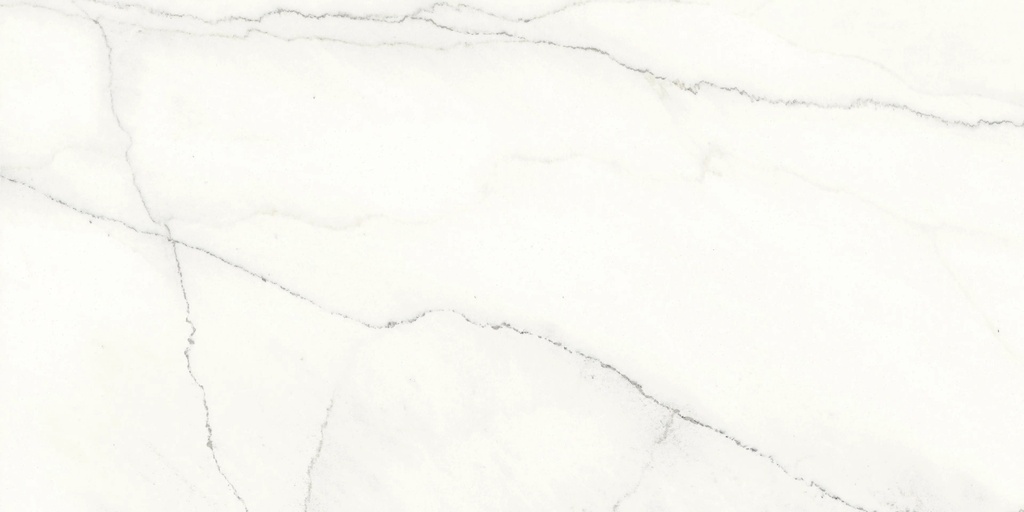 Grès Cérame non émaillé Malmö Blanc veiné fin 600x1200x8mm ret poli brillant - 1.44 m2 - 18Kg/ m2 - V3 - 43.20 m2/palette
