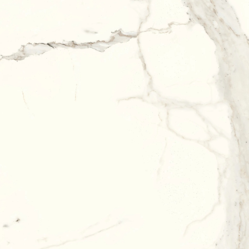 Grès Cérame non émaillé Malmö Blanc veiné moyen 600x600x8mm ret poli brillant - 1.44 m2 - 18Kg/ m2 - V3 - 46.08 m2/palette