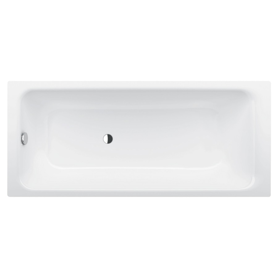 Baignoire PRIME 160 x 70 x 42 cm, acier isolation phonique (utiliser vidage 100236), standard, blanc